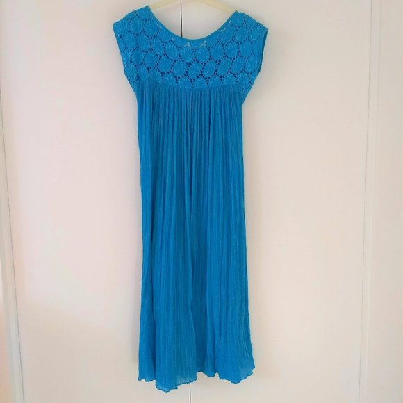 vintage 80s turquoise daydress napdress housedress 🎈HOST PICK🎈 - Picture 1 of 10